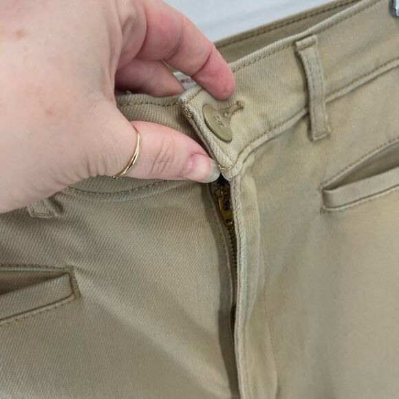 Levi's Women's Ribcage Wide Leg Crop Pants High Waisted Casual Khaki Size 32 - Picture 8 of 12